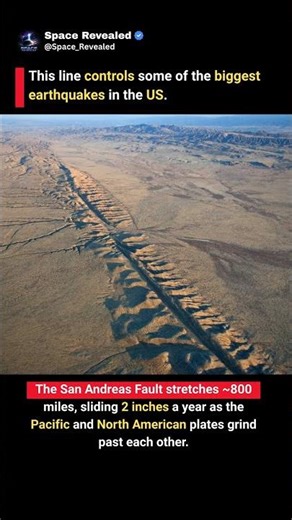 San Andreas Fault: The Crack Moving California 🌍 #shorts #space #science #trending #viral #space