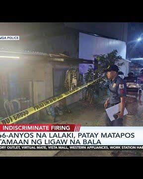 66-anyos na lalaki, patay sa ligaw na bala sa Pampanga | 24 Oras Weekend