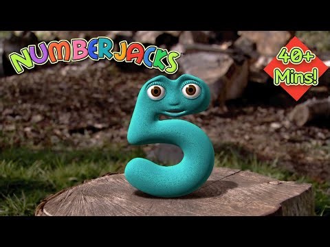 Colourful Number Adventures! 🌈 Numberjacks FULL Episode Compilation | 40+ Mins