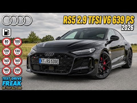 2026 Audi RS 5 Sedan 2.9 TFSI V6 639 PS Test Drive Fuel Consumption Acceleration Topspeed +280 kmh 