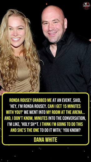 Dana White Recalls the Moment Ronda Rousey Convinced Him to Add Women to the UFC #ufc #mma