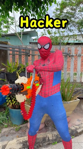 Spider-man Nerf Gun : Noob vs Pro vs Hacker #spiderman #nerfsniper #nerfgun