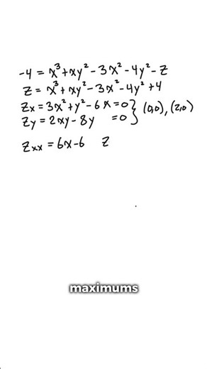 How to find a saddle point? 🤠 #calculus