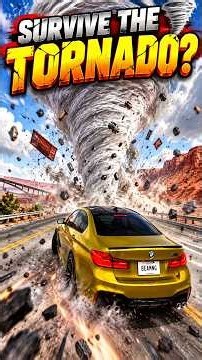 Can Any Car Survive This Tornado? 🌪️😱 #crash #beamng