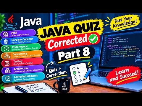 🔥 Java Quiz—50 Questions with Answers| Concurrency٫Advanced JVM,Performance Garbage &Garbage |Part 8