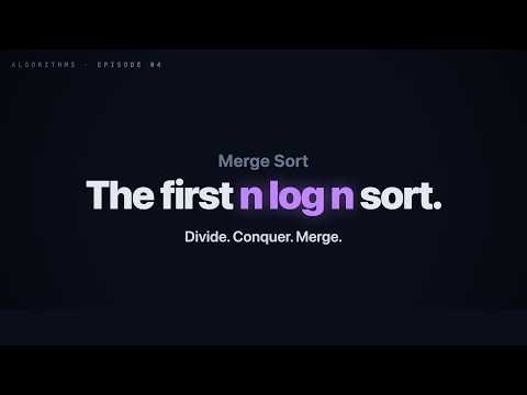 Divide. Conquer. Merge. The First Fast Sort.