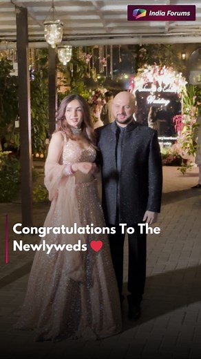 Congratulations to Eshaan Roshan and Aishwarya Singh on getting married today 😍 . . . #EshaanRoshan #AishwaryaSingh #Newlyweds #IF #IndiaForums | India Forums