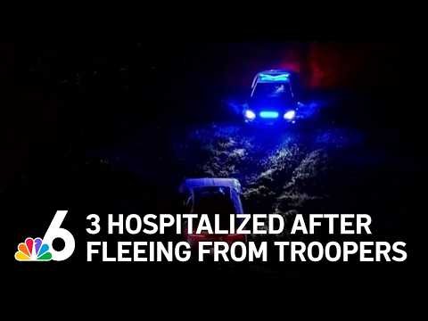 3 hospitalized after fleeing from troopers, crashing BMW on Palmetto Expressway
