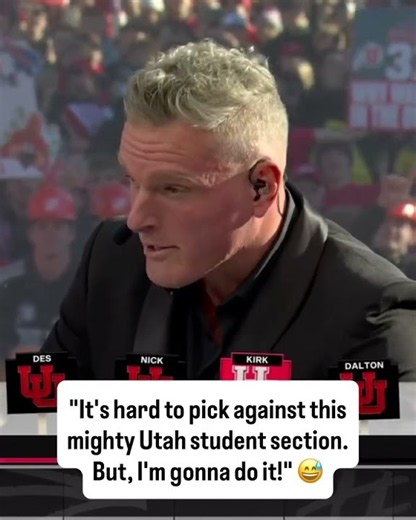 Pat picked Houston in front of the home Utah crowd! 😳