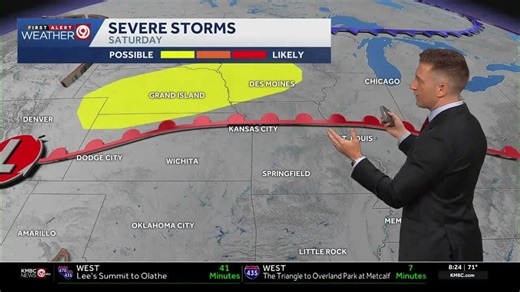 Kansas City weekend storms possible, severe weather threat returns Monday