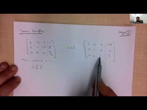 Linear Algebra Course | Lecture 3 | Echelon Form & Reduced Echelon Form