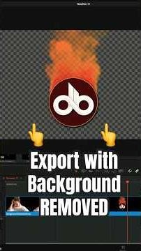 Export Your Video without Background (Transparency) - DaVinci Resolve