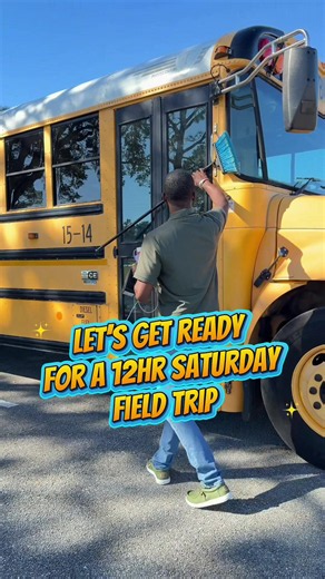 Let’s get ready for a 12hr Saturday Trip 🚌 #busdriverlife #fyp #schoolbusdriver #schoolbus #fypシ