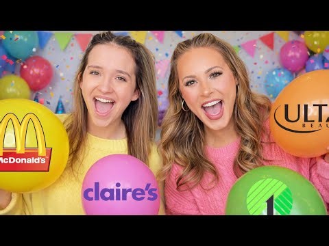 MYSTERY BIRTHDAY BALLOONS DECIDE WHERE WE SHOP & HOW MUCH WE SPEND 🎈🛒🎁