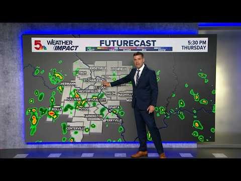 Scattered storms ahead of a hot but mainly dry weekend | St. Louis forecast