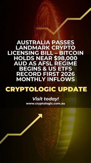 Australia Passes Crypto Licensing Bill! BTC ~$98K AUD 🇦🇺 #bitcoin #crypto #cryptocurrency