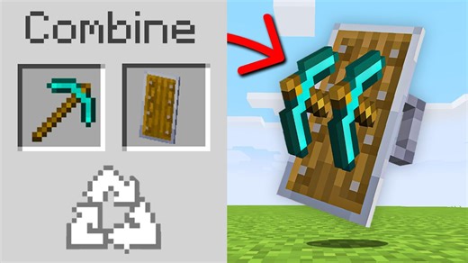 Minecraft, but there are custom shields