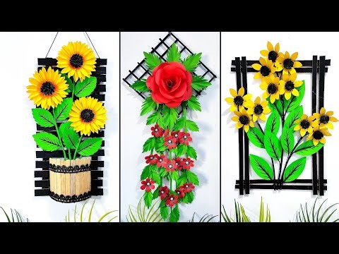 Diy amazing Paper wall hanging ideas | Paper flower wall hanging | Paper flower wall decor