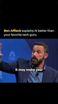 BEN AFFLECK EXPLAINS HOW AI WILL CHANGE HOLLYWOOD
