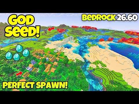 🔥ULTIMATE [GOD SEED] for MINECRAFT BEDROCK 26.60 update!