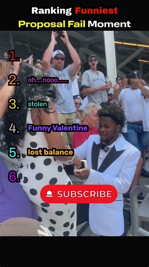 Ranking the Worst Proposal Fails 😂 #proposal #funny #fails