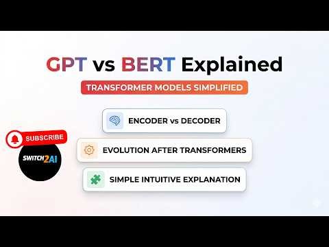 GPT vs BERT Explained Transformer Based Models Decoder vs Encoder Simple