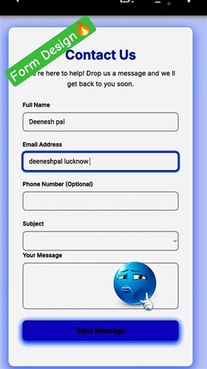 How to Login Form Design Trick 🔥 #UIDesign #coding#short#programming#javascript#python