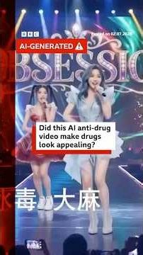 Did this AI anti-drug video make drugs look appealing? #BBCNews