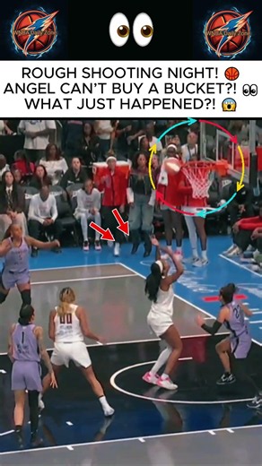 ANGEL REESE MISSES 2 STRAIGHT LAYUPS! 😭🏀 1-FOR-10 SHOOTING NIGHT! | WNBA #Shorts