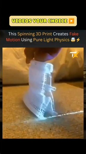 This Spinning 3D Print Is Breaking Human Vision 😵⚡