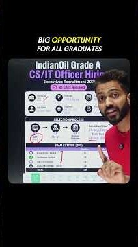 IndianOil CS/IT Recruitment 2026 | ₹18.4 LPA | No GATE Required 🔥