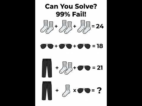 99% FAIL! Can You Solve This Viral Math Puzzle? 🧠🔢