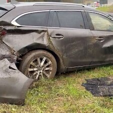 Auto belandt in berm langs A19 in Zonnebeke tijdens storm Austin