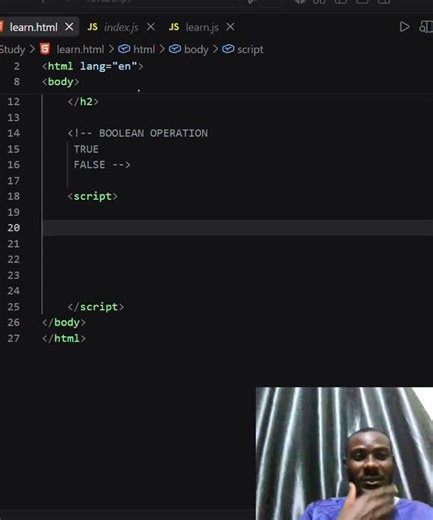 I explain how Boolean works and how we can use it to check conditions and make our programs respond differently based on the result.