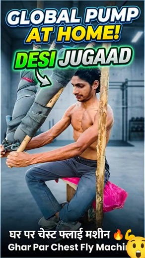 The Ultimate DIY Chest Fly Machine: High-Performance Home Gym! 🛠️💪 #shorts #chestworkout #jugaad