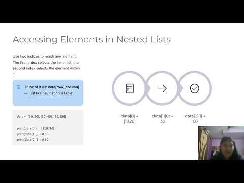 Nested Lists and Examples in Basic Python