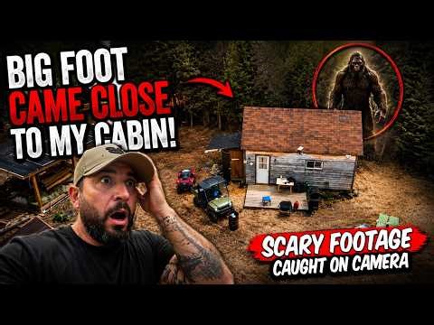 BIGFOOT NEAR MY CABIN?!! TERRIFYING CREATURE CAUGHT ON SECURITY CAMERAS!