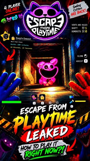 Escape From Playtime LEAKED — How To Play It RIGHT NOW? #poppyplaytime