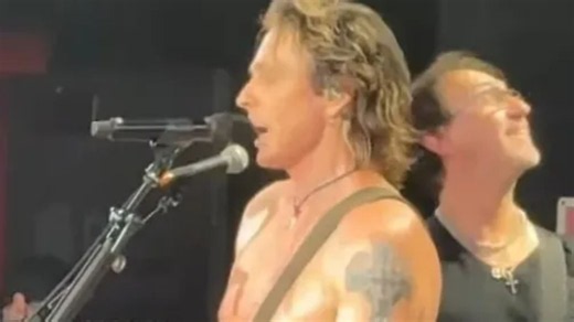 Fans can't believe how old rock legend is as he shows off ripped body