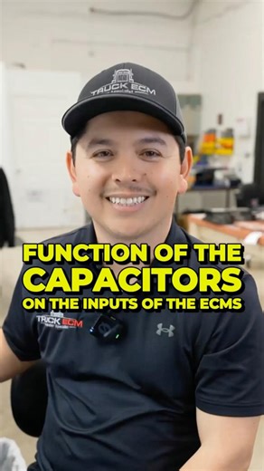 ⚙️🔌 Have you ever wonder why ECMs have tiny capacitors on every input?#trucks #dieseltrucks #ecm