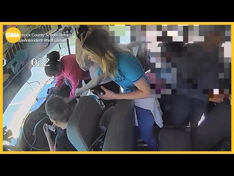 Students take control of bus after driver has medical episode