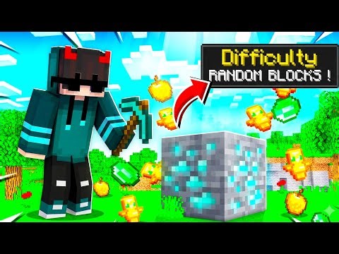 Minecraft, But Every Drops Random! 🤯