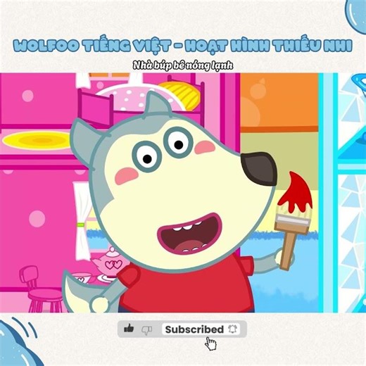 Anh trai Wolfoo và Bearee xây Nhà búp bê Nóng Lạnh 🔥❄ cho 2 em xinh Lucy và Bonie #shorts