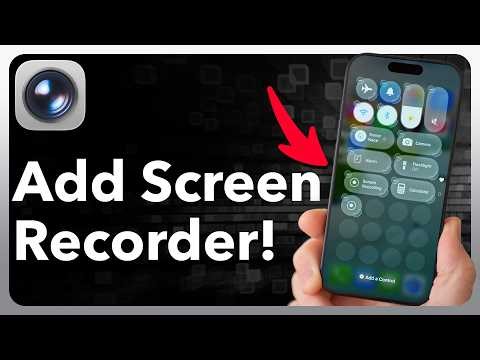 How To Add Screen Record On iPhone