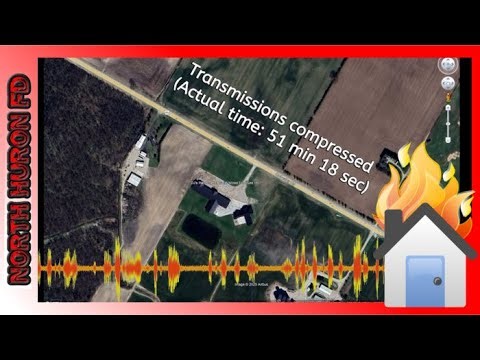 Howick - Outdoor Boiler Mistaken for DJs Furniture Structure Fire (FD Audio Only)