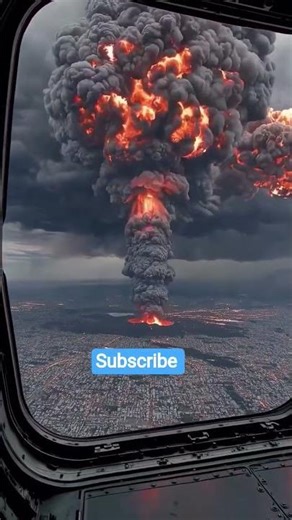 Aerial View of a Catastrophic Urban Explosion