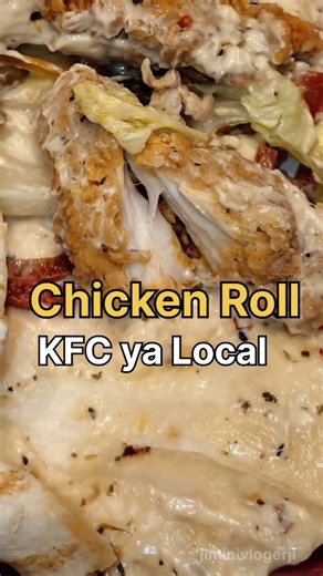 Kfc chicken Roll ya local Roll 🍗 |#233 #shorts #foodvlog