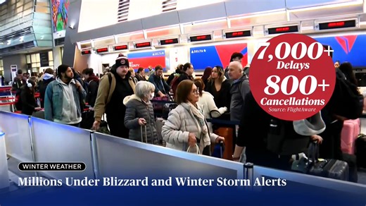 A colossal winter storm is generating life-threatening weather across a big stretch of the U.S. and delivering blizzard-like conditions to the Midwest. | CBS News