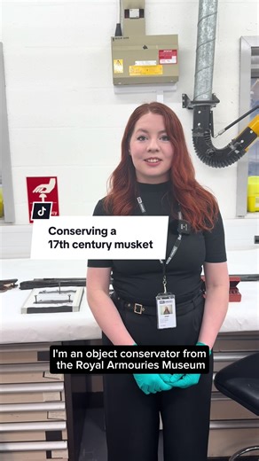 Here’s a glimpse into the life of our conservation team, and how they are repairing this 17th Century matchlock musket. #historytok #museumtok #conservation #musket #17thcentury