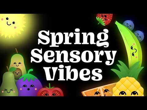 Spring Vibes With Dancing Fruits & Veggies 🥕🌸🌿 Baby Sensory LIVE 24/7